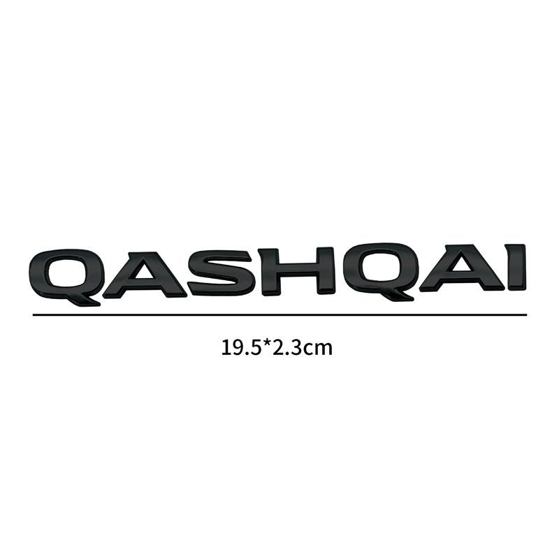 Новая 3D наклейка на кузов автомобиля из АБС-пластика, логотип с буквой QASHQAI, эмблема на задний багажник автомобиля, автоаксессуары