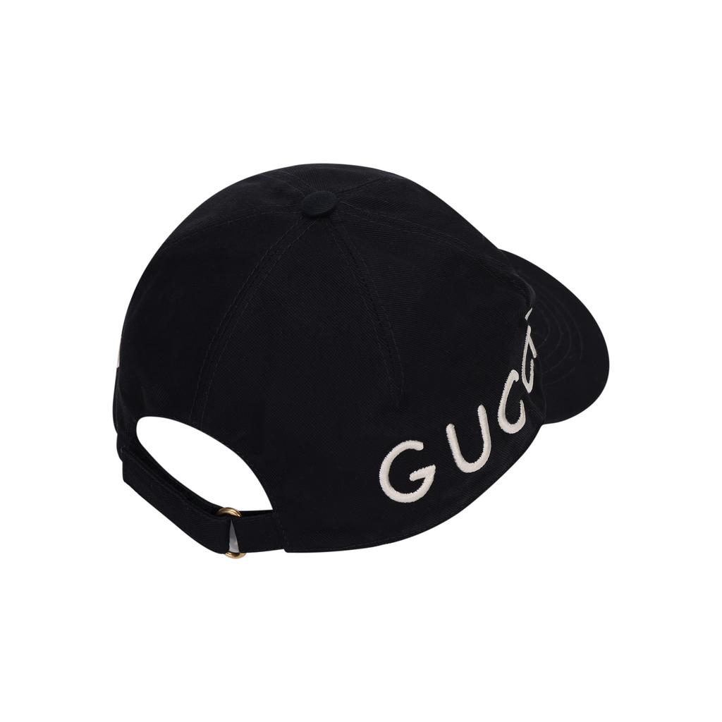 (WMNS) Gucci Love Logo Embroidered Hat 'Black' Women's 478948-3HD05-1000