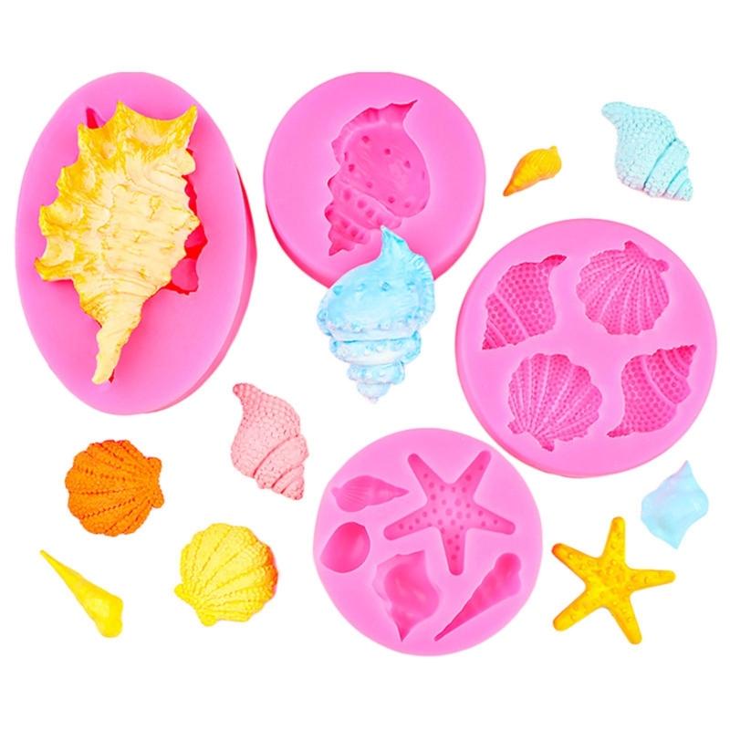 Набор из 4 силиконовых форм для изготовления тортов, печенья, шоколада и конфет. Инструмент для выпечки десертов. Термостойкая форма для мастики.