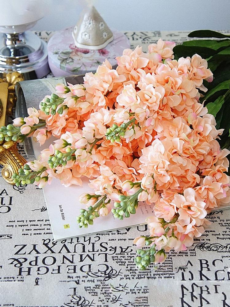 2 шт. большие искусственные гиацинты ветки фиолетовых цветов Fleurs Artificielles для дома, свадебного украшения, искусственные цветы