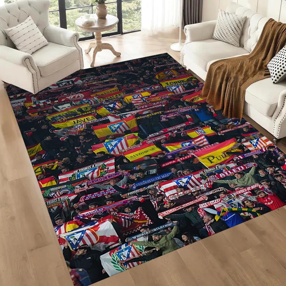 Atletico Madrid Area Rug Perfect For Dining Room Bedrooms Living Rooms Foyer Antislip Carpet Office Home Decor