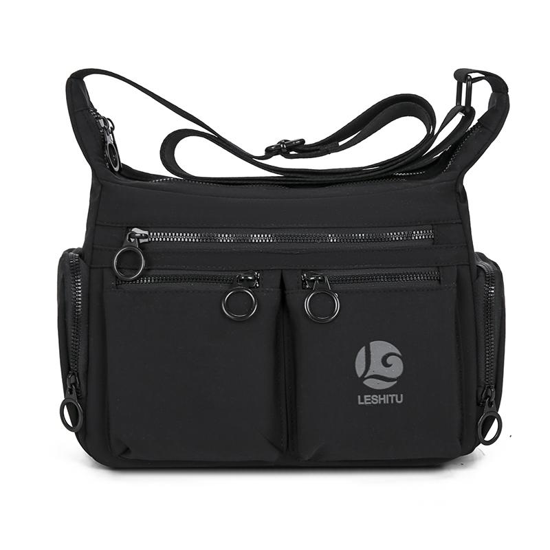Unisex Crossbody Bag with Multi-pockets – Large Capacity Water-Resistant Sling Pack, for Commute & Travel