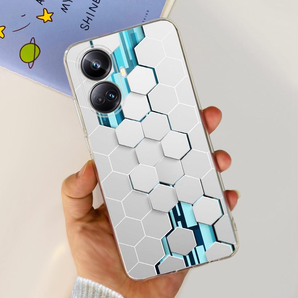 For Realme 10 Pro+ 6.7" RMX3687 Case Cute Cartoon Astronaut Cat Soft Silicon TPU Cover For Realme 10 Pro Plus Bumper Phone Case