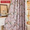 1 шт. Серия Nuan Стиль Французская Деревня Блэкаут Шторы Розовый Принт Камелии Шторы для Спальни Гостиной Балконного Окна для Домашнего Декора