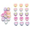 Acrylic Beads Heart Charms Two Color Beads For DIY Bracelet Necklace Jewelry Making