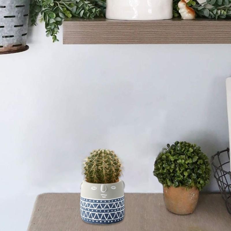 Абстрактное лицо, форма для цветочных горшков, формы для эпоксидной смолы, держатель для ручек, подсвечник, цементный горшок, силиконовая форма, украшения для дома