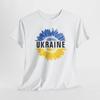 Support Ukraine Blue Gold Sunflower Tshirt Tops Tee, Ukrainian Flag T-shirt, Ukrainian Pride