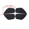 Real Carbon Fiber Interior Door Handle Bowl Cover Trim For Honda Civic 2016-