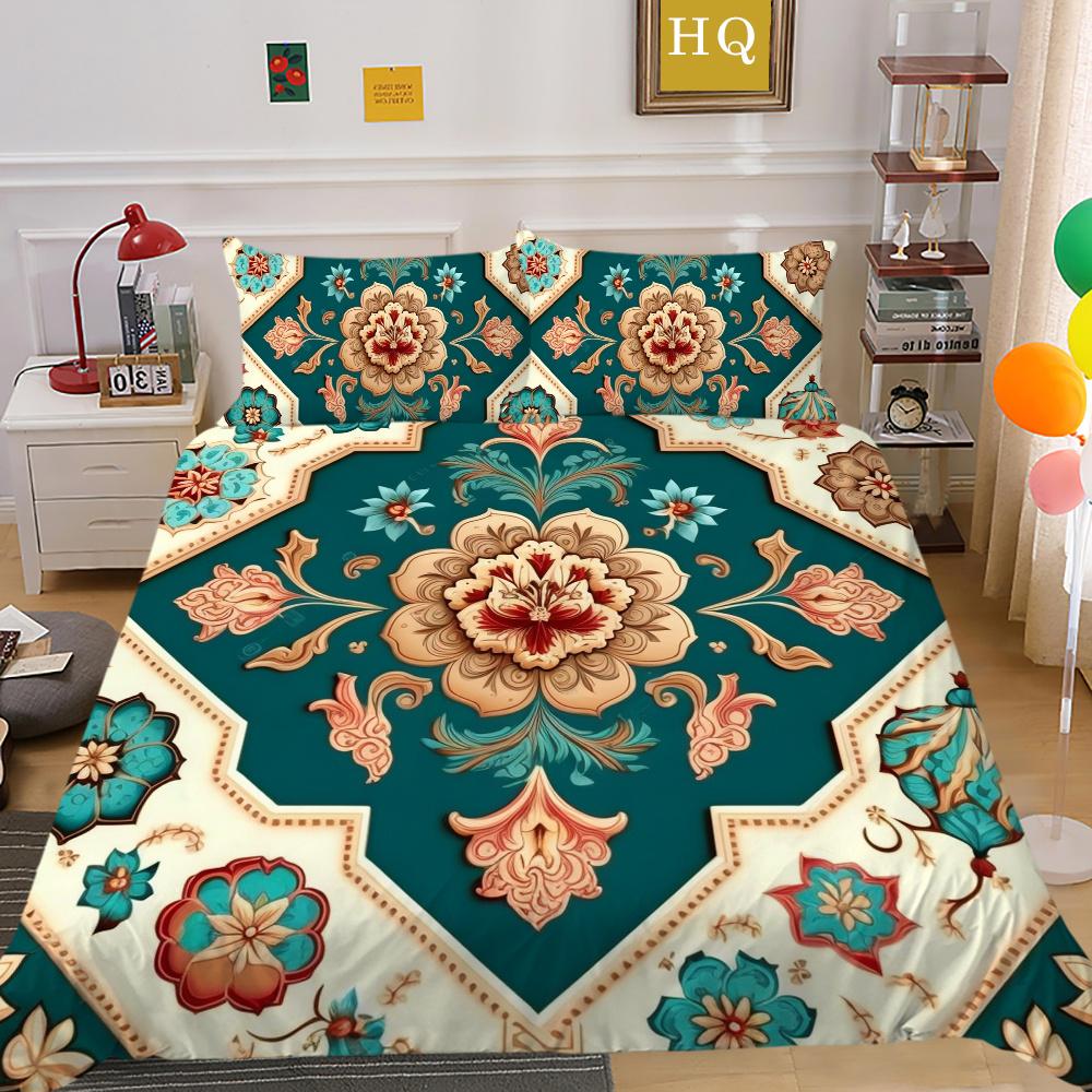Комплект постельного белья высокого качества с принтом пейсли, детское покрывало, двойной размер, полиэстер, домашний текстиль