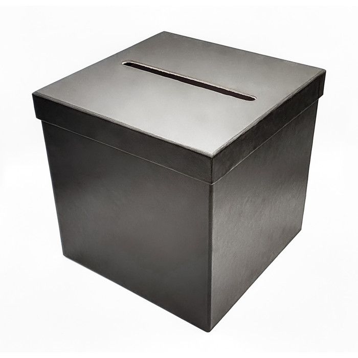 Black Square Cardboard Box for Gift Collection 20 Cm