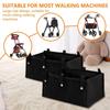 Foldable Wheelchair Storage Pouch Large Capacity Under Seat Pouch Four Wheel Rollator