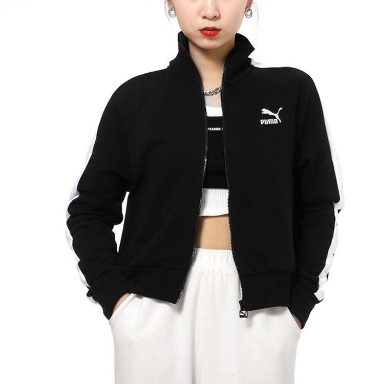Puma Куртки T7 Женские Черные Лацканы Умеренные Другое 531411-01