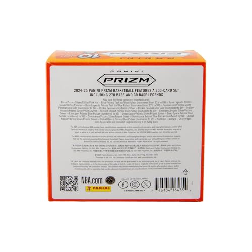 2024-25 Panini NBA Prizm Карточки для трейдинга по баскетболу Мега-бокс.