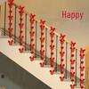 Double Happiness Wedding Decoration Set: Pre-Wedding Room & Staircase Decor for Bride & Groom