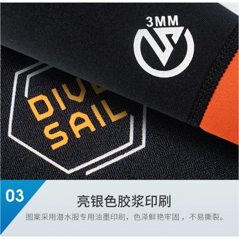 3mm Neoprene Wetsuit Top Men Women Thermal Long Sleeve Separate Diving Snorkeling Surfing Winter Swimming