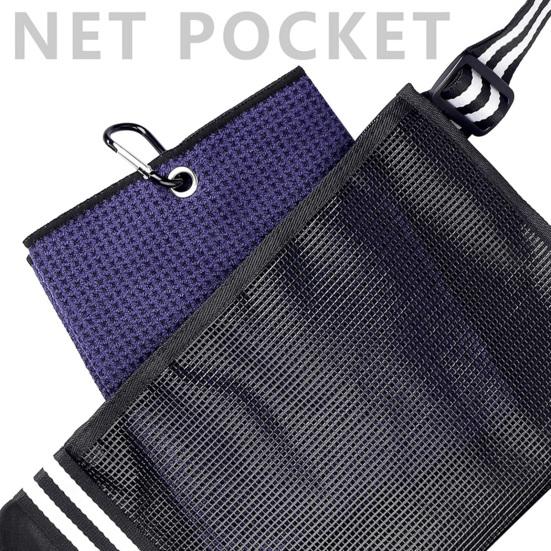 Golf Club Storage Bag with Multiple Pockets Waterproof Adjustable Sling Strap Golf Carrying Bag Golf Tees Organizer