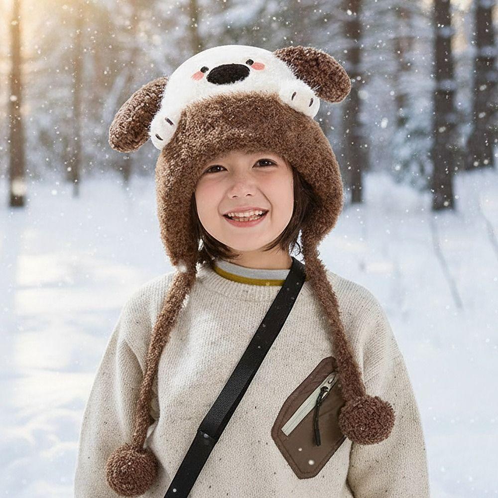 Thermal Kids Hat Cold Proof Warm Hat Fashion Ear Protection Hat Autumn Winter