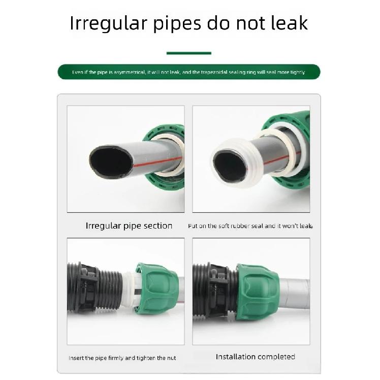 2pcs PVC PE Pipe Quick Connector Agricultural Irrigation System Garden Sprinkler Water Pipe Fittings Valve Elbow 20/25/32mm
