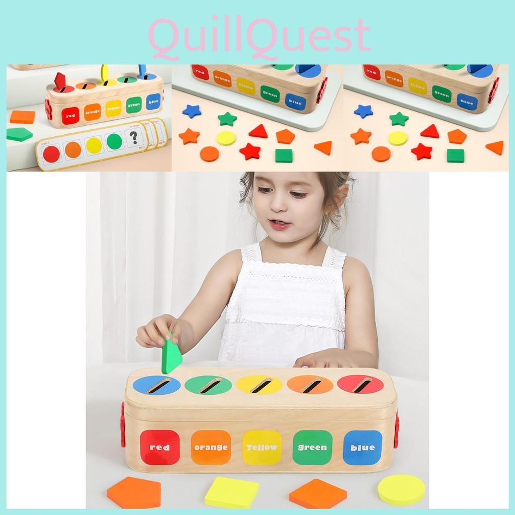 Shape Matching Wooden Color Classification Colorful Box Evil Child Toy Puzzle