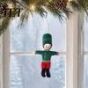 Fabric Nutcracker Pendant Christmas Ornament, Handmade Stuffed Soldier Decoration, Easy to Hang Ornament Xmas Tree Hanging Decor Pendant, Party