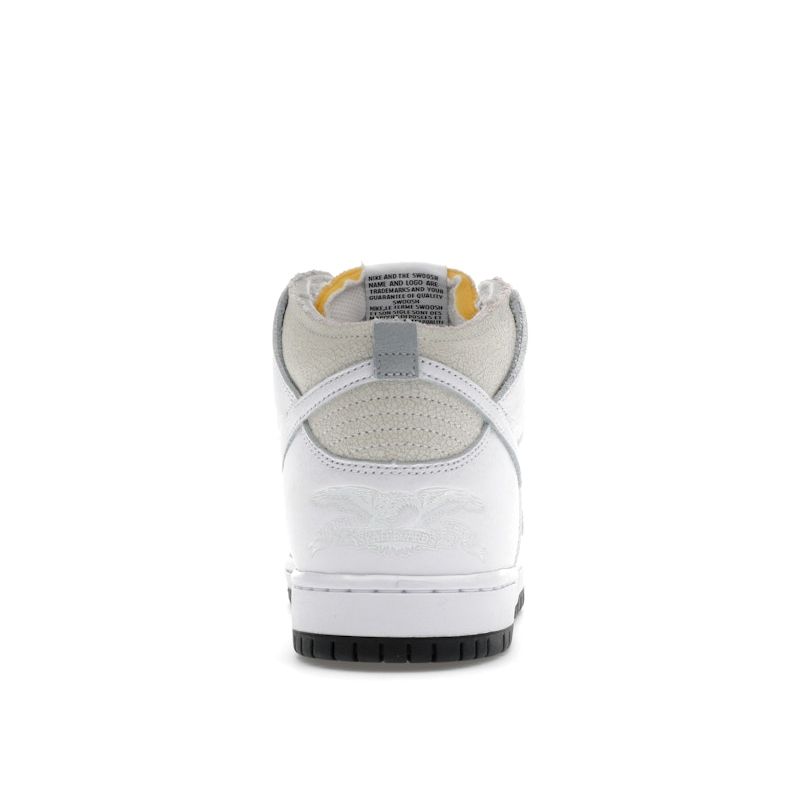 AntiHero x Nike Dunk High SB Серый волк Унисекс Кроссовки Белый Черный HM5837-100