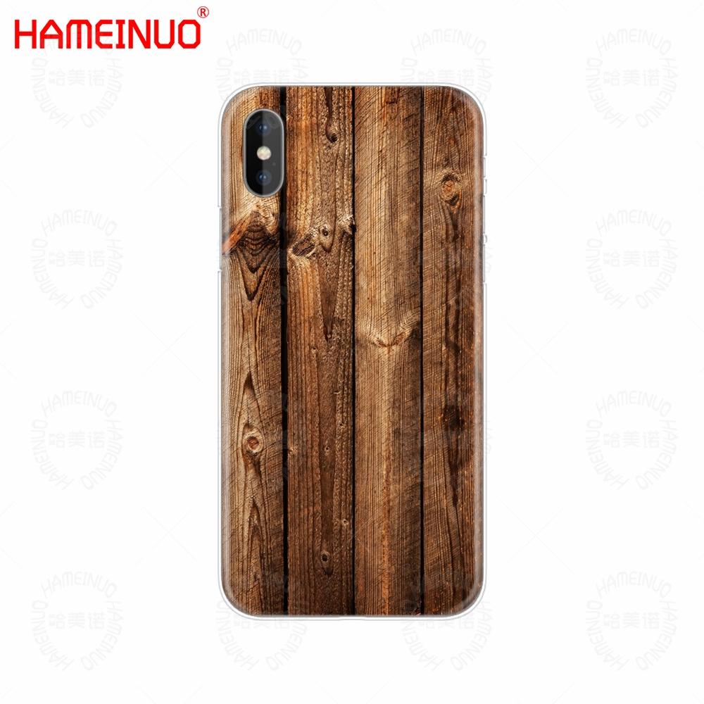 Чехол для мобильного телефона HAMEINUO с текстурой дерева, чехол для iPhone X 8 7 6 4 4S 5 5S SE 5c 6s plus