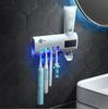UV Toothbrush Holder & Disinfectant with Toothpaste Squeezer
