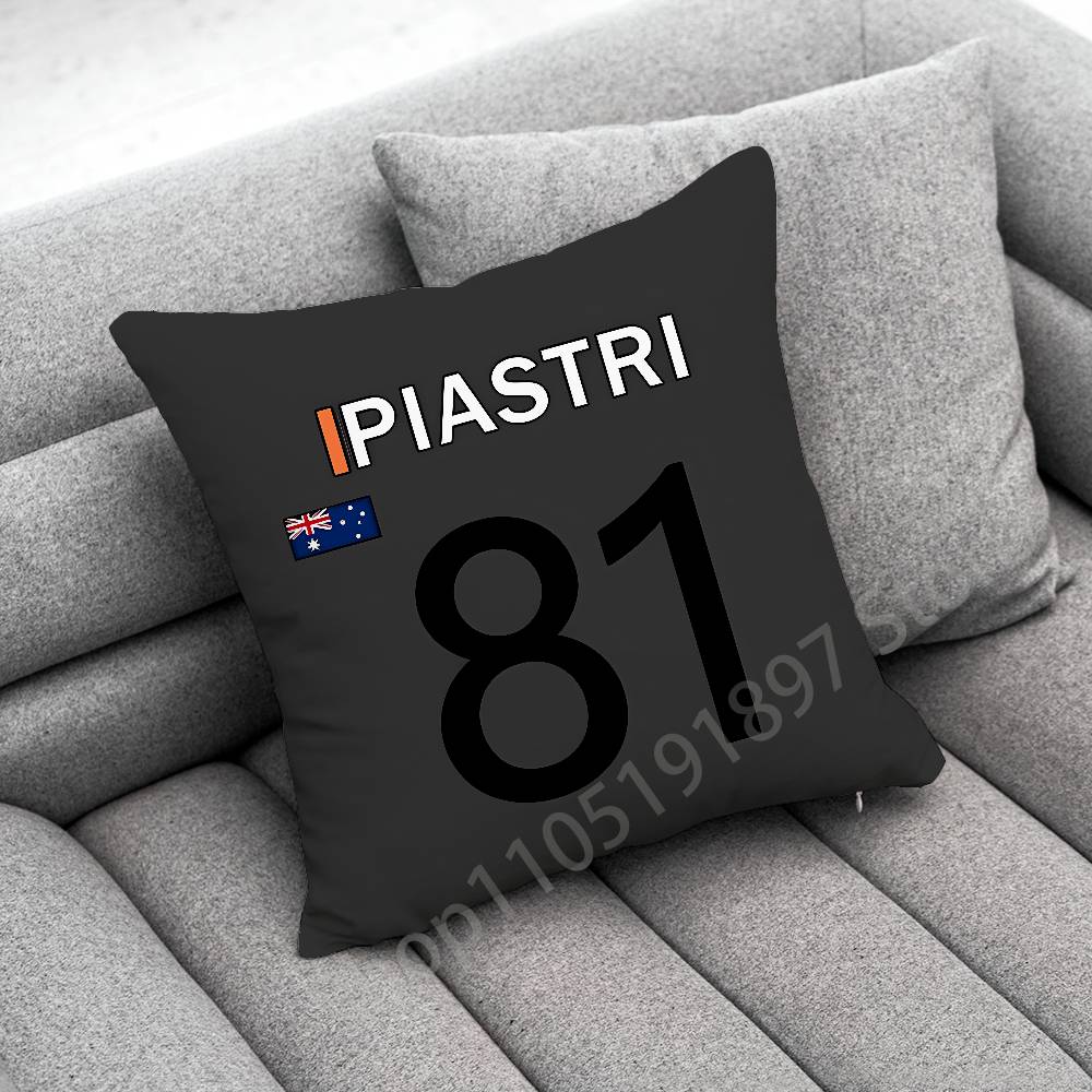 O-Oscar P-Piastri Throw Pillow Case For 45X45Cm 40X40Cm 30X30Cm 50X50Cm 55X55Cm Square Home Pillowcase Case