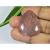 27X33X05MM Natural Red Rhodonite Quartz Pear Cabochon Loose Gemstone SK-3730