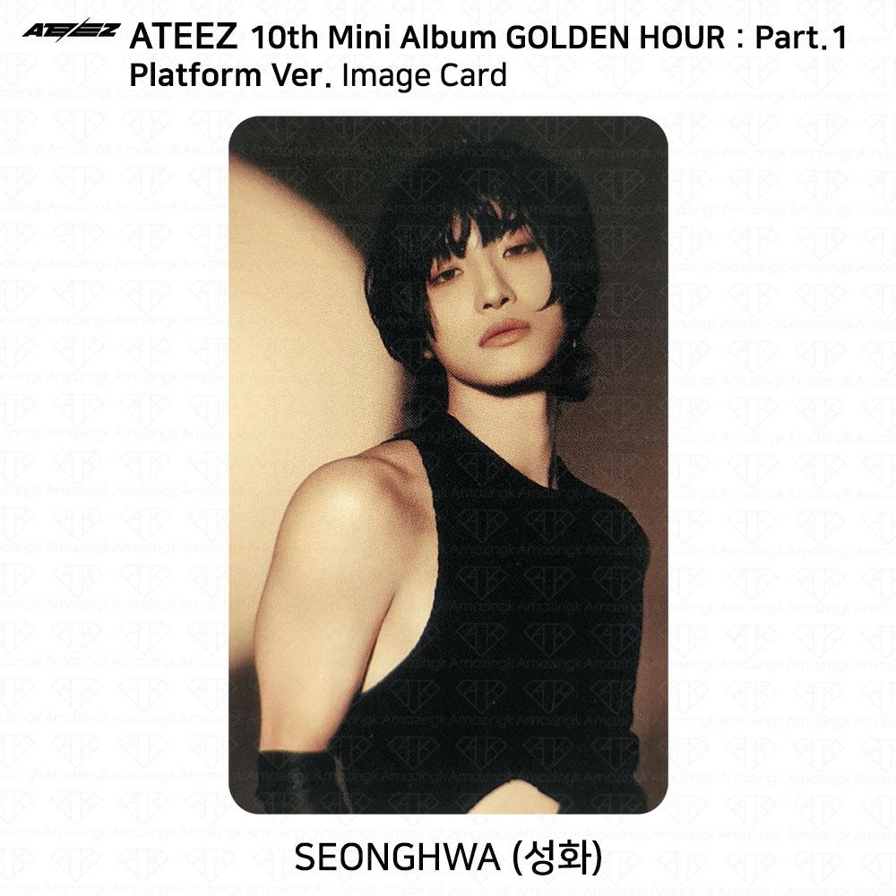 ATEEZ 10-й мини-альбом Golden Hour Part.1 Платформа Версия Мини-открытка для фотокарты KPOP