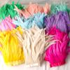 2 M/Piece Rooster Tail Fabric Edge Chicken Feather Fabric Strip Performance Clothing Skirt Fabric Belt Shawl Feather Decoration Clothing Accessories