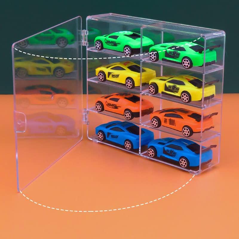 GUNSEED Tomica Case Pieces X 8 Transparent Tomica Case Mini Car Storage Collection Case Made of Highly Transparent Styrene Resin Tomica Storage Mini