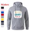 For Male And Women Men's Spring Autumn Solid Color Casual Oversize Black Pullover Hoodie Sweatshirt