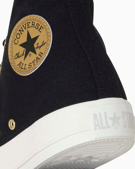 31313380 Converse All Star Goldpatch Hi Черный Золотой (Мужской)