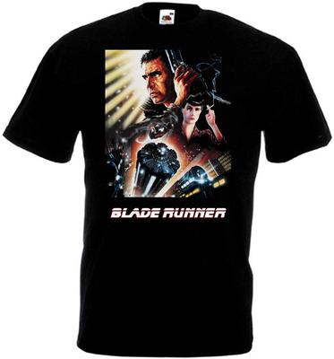 26 Blade Runner V23 Футболка Черная Постер Фильма Все Размеры S-5XL Унисекс Футболка