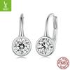 Classic Design 50 Points Shining Moissanite Ear Buckle, Charming And Elegant 925 Sterling Silver Earrings Earrings