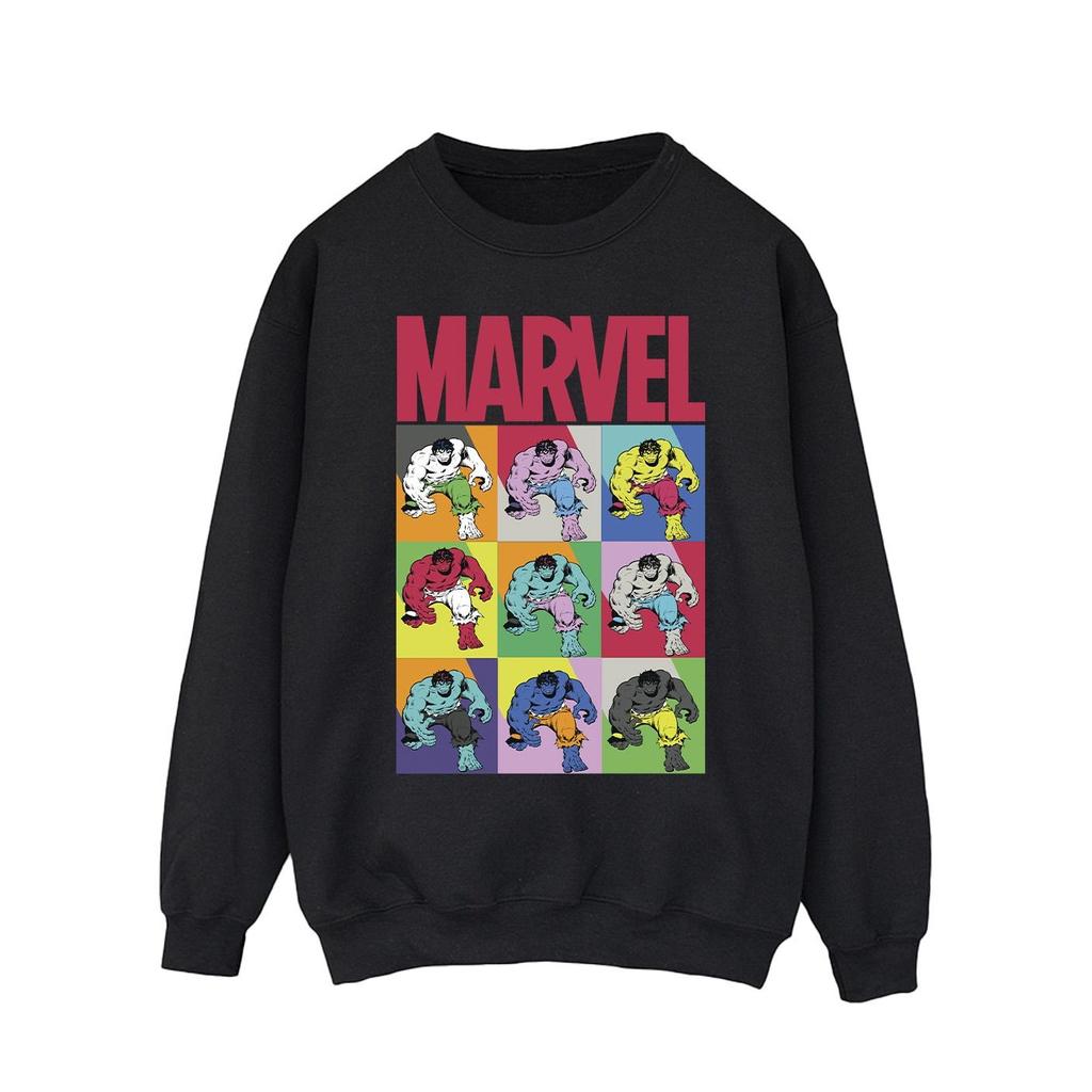 Marvel Mens Hulk Pop Art Sweatshirt