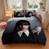 3pcs Wednesday Addams Comforter Set - Four Seasons Home High,Machine Washable Bedspread with Pillowcases (No Filling) yy250909025