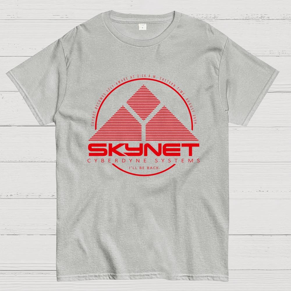 Skynet becomes self Cotton Summer Casual Cool Loose T-Shirt