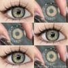 2Pcs Natural Green Colored Contacts Blue Lenses Korean Brown Eye Contacts Yearly Lens Makeup Gray Pupils Use for Eye
