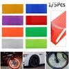 1/5Pcs New Fluorescent Accessories Decal Bicycle Car Motorcycle Reflective Stickers Wheel Rim