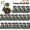 Детские игрушки 21 шт./лот Вторая мировая война N001-N095 Офицеры Солдаты Строительные блоки США Советские Великобритания Мини-фигурки Для детей Дни рождения Подарки