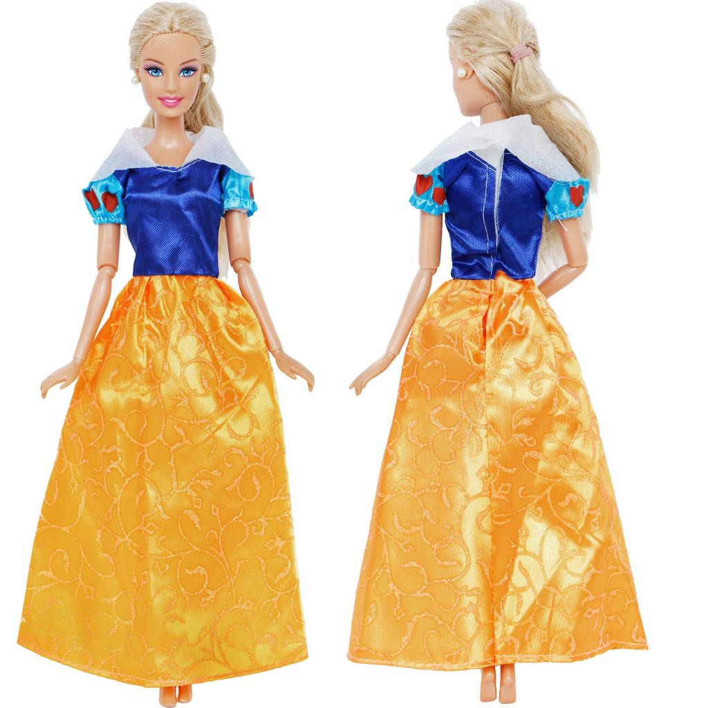 5 комплектов нарядов принцессы для куклы, вечерние бальные платья, одежда для 30-сантиметровой куклы, аксессуары для кукол 1/6 11,5 дюймов, игрушка для девочки