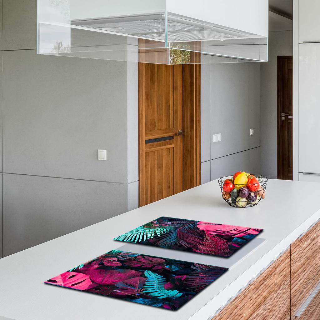 2x GLASS PROTECTIVE PLATE FOR STOVE 40x52 LEAVES