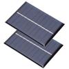 2 шт. 0,6 Вт 5 В Поликристаллическая солнечная панель Плата питания для зарядки Зарядное устройство для маломощных приборов 80x55 мм