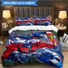 Robotic Warrior Design 3pcs K-pop music group Bedding set,Ideal for Bedroom, Dormitory,Including Duvet Cover And 2pcs Pillowcases,Fan gifts