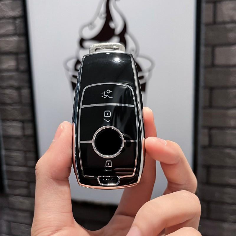 Для Mercedes Benz A C E S Класса W205 W206 W212 W223 S350 C260 C300 S400 S450 S500 ТПУ Защита Ключа Чехол для Автомобильного Ключа Оболочка