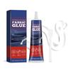 50ml Fabric Glue with Scraper Permanent Crystal-like Clear Adhesive Anti-Clogging Tip Strong Bond Cloth Glue