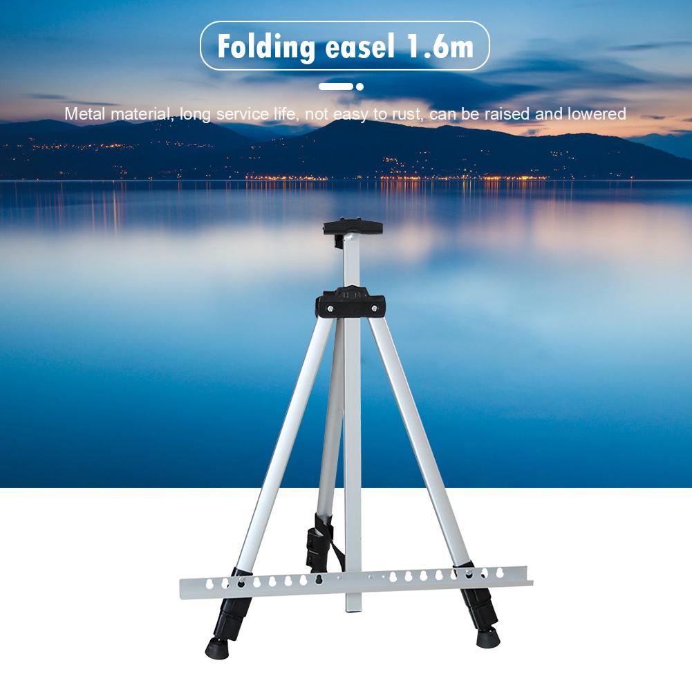 1.6m Tripod Display Rack Travel Painting Easel Telescopic Folding Portable Shelf for Outdoor Travelling Decoration