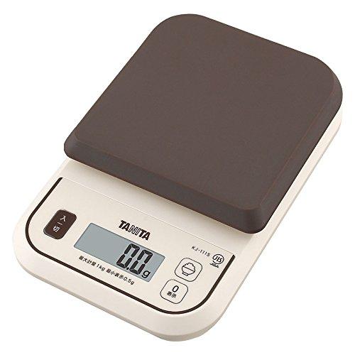 TANITA Digital Cooking Scale, Brown, KJ-111S-BR